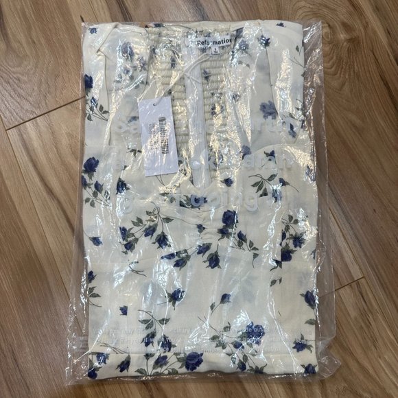 Reformation Brittney Dress in Nightingale - Picture 6 of 9